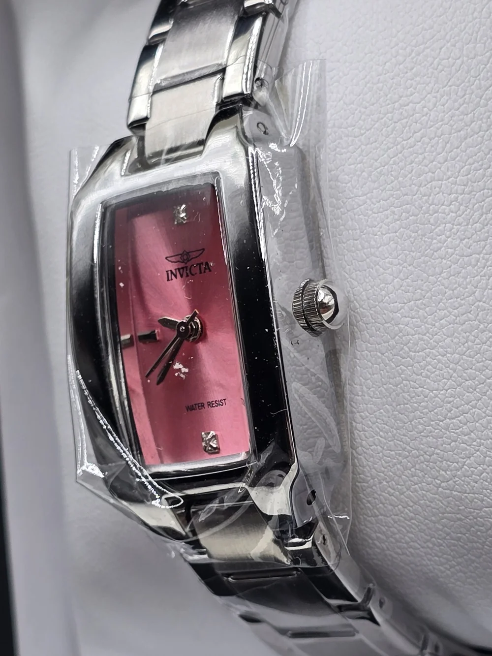 Invicta Wildflower Stainless Steel Ladies Watch with Pink Dial